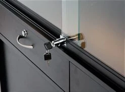 48" Quarter Vision Display Case W/Cabinets And Drawers, Ships Assembled - Black 12 48" Quarter Vision Display Case W/Cabinets And Drawers, Ships Assembled - Black -LuxeDisplay Shop gtledq4blk.ra2 preview