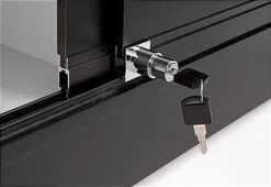 48" Quarter Vision Display Case W/Cabinets And Drawers, Ships Assembled - Black 13 48" Quarter Vision Display Case W/Cabinets And Drawers, Ships Assembled - Black -LuxeDisplay Shop gtledq4blk.ra3 preview