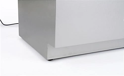 48" Quarter Vision Display Case W/Cabinets And Drawers, Ships Assembled - Silver 8 48" Quarter Vision Display Case W/Cabinets And Drawers, Ships Assembled - Silver - Image 6