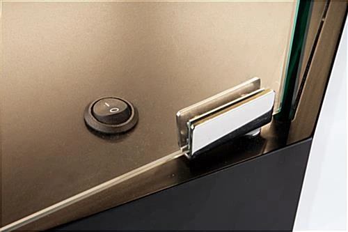 44" Quarter Vision Corner Display Case W/Drawers, Ships Assembled - Black 5 44" Quarter Vision Corner Display Case W/Drawers, Ships Assembled - Black - Image 3