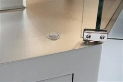 44" Quarter Vision Corner Display Case, W/Drawers, Ships Assembled - Silver 15 44" Quarter Vision Corner Display Case, W/Drawers, Ships Assembled - Silver -LuxeDisplay Shop gtledqcslv.ra5 preview