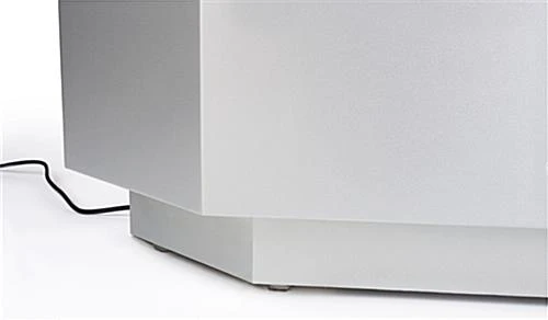 44" Quarter Vision Corner Display Case, W/Drawers, Ships Assembled - Silver 9 44" Quarter Vision Corner Display Case, W/Drawers, Ships Assembled - Silver - Image 7