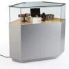 44" Quarter Vision Corner Display Case, W/Drawers, Ships Assembled - Silver -LuxeDisplay Shop gtledqcslv.rw preview