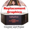 Replacement Graphics For GZ103 Portable Event Booth - Custom Printed -LuxeDisplay Shop gz103ex
