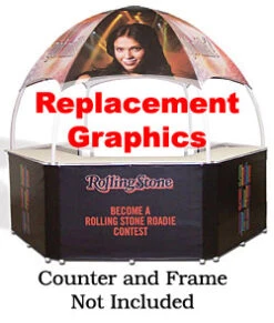 Replacement Graphics For GZ103 Portable Event Booth - Custom Printed