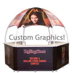 10' W Portable Event Booth Tent, Includes Custom Graphics