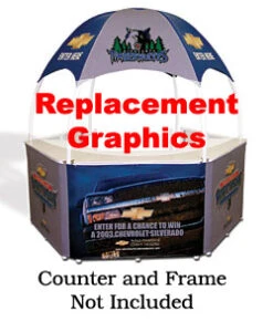 Replacement Graphics For GZ83 Portable Event Booth - Custom Printed