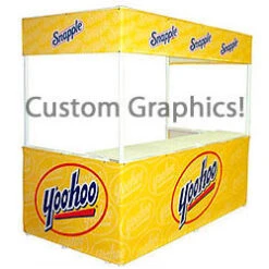 8' W Portable Event Booth Tent, Includes Custom Graphics