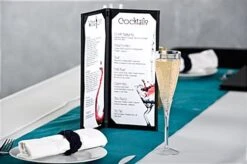 Menu Cover For 4.25 X 11 Menus, Photo Album Corners, Double Panel - Black 9 Menu Cover For 4.25 X 11 Menus, Photo Album Corners, Double Panel - Black -LuxeDisplay Shop hplm4112.renv preview