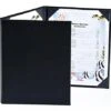 Menu Cover For 8.5 X 11 Menus, Photo Album Corners, Triple Panel (Two-fold) - Black -LuxeDisplay Shop hplm8511t.rw preview