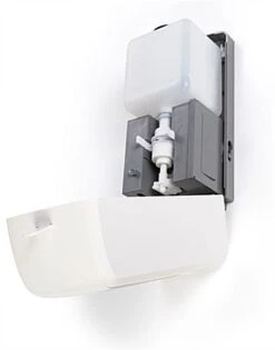 Touchless Hand Sanitizer Dispenser, Wall Mount, Decorative Cover - Light Wood -LuxeDisplay Shop hsdisptf.ra5 preview 1