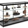72" Retail Display Case W/LED Side Lights, Sliding Door, Ships Assembled - Black 1 72" Retail Display Case W/LED Side Lights, Sliding Door, Ships Assembled - Black -LuxeDisplay Shop iapct72led.rw preview