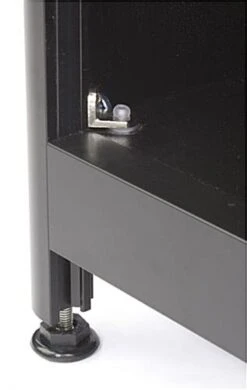 24" Cash Register Stand W/Locking Drawer, Adjustable Shelf, Ships Assembled - Black -LuxeDisplay Shop iapcw24.ra5 preview