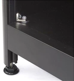 36" Cash Register Stand W/Locking Drawer, Adjustable Shelf, Ships Assembled - Black -LuxeDisplay Shop iapcw36.ra4 preview