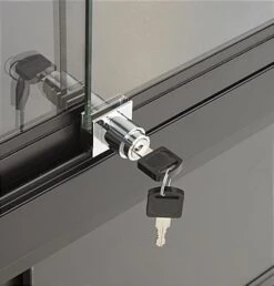 48" Retail Display Case W/Storage, LED Side Lights, Sliding Door - Black 15 48" Retail Display Case W/Storage, LED Side Lights, Sliding Door - Black -LuxeDisplay Shop iaphv48led.ra5 preview