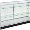 70" Retail Display Case W/Recessed Kickplate, Slider Door, Adjustable Shelves, Silver -LuxeDisplay Shop iev6wkd.rw preview