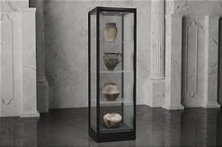 31.5" Glass Display Case W/ Top Lights, Adjustable Shelves, Locking - Black 23 31.5" Glass Display Case W/ Top Lights, Adjustable Shelves, Locking - Black -LuxeDisplay Shop imu60dc.ra10 preview