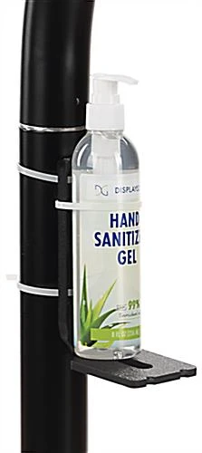 Zip Tie Bracket For Hand Sanitizer Or Wipe Dispenser, Fits Poles - Black 5 Zip Tie Bracket For Hand Sanitizer Or Wipe Dispenser, Fits Poles - Black - Image 3