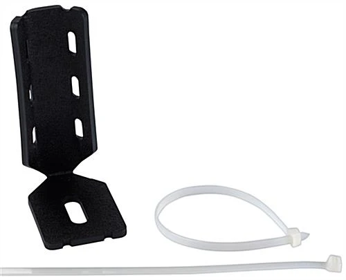 Zip Tie Bracket For Hand Sanitizer Or Wipe Dispenser, Fits Poles - Black 3 Zip Tie Bracket For Hand Sanitizer Or Wipe Dispenser, Fits Poles - Black