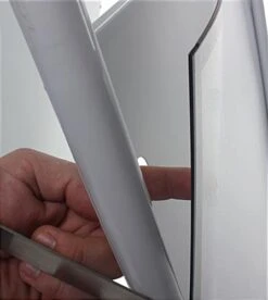 24 X 36 Sidewalk Sign With Magnetic Lens, Separate Headers, Double Sided - White -LuxeDisplay Shop irnawht.ra2 preview