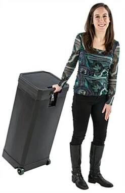 16.5” X 38” Banner & Graphics Storage Case With Wheels, Foam Padding - Black -LuxeDisplay Shop jbcasetrbk.ra5 preview