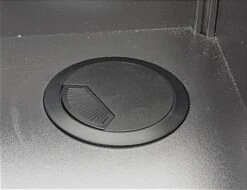 36" Cash Register Stand W/Locking Drawer, Adjustable Shelf, Ships Assembled - Silver -LuxeDisplay Shop jbqcw36.ra4 preview