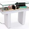 Gloss White Jewelry Display Case With Hydraulic Lift Opening -LuxeDisplay Shop jdmsscwtgl.rw preview