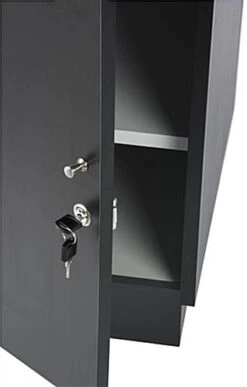 60” Jewelry Display Case W/ Sliding Mirror Door, Sit Down Design, LED - Black -LuxeDisplay Shop jdshcpma60 door lock 6234.r6 preview