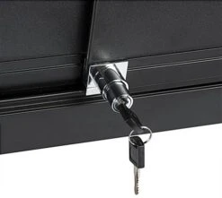 60” Jewelry Display Case W/ Sliding Mirror Door, Sit Down Design, LED - Black -LuxeDisplay Shop jdshcpma60 slider lock 6238.r3 preview