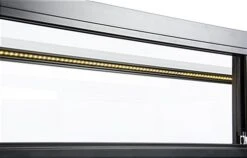 70" Jewelry Display Case W/ Sliding Mirror Door, Sit Down Design, LED Lights - Black -LuxeDisplay Shop jdshcpma70 lights v2 6243.r3 preview