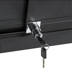 70" Jewelry Display Case W/ Sliding Mirror Door, Sit Down Design, LED Lights - Black -LuxeDisplay Shop jdshcpma70 slider lock 6238.r2 preview