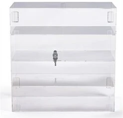 Acrylic Countertop Display Case W/ 3 Shelves & Locking Door 8 Acrylic Countertop Display Case W/ 3 Shelves & Locking Door -LuxeDisplay Shop jh173.ra2 preview
