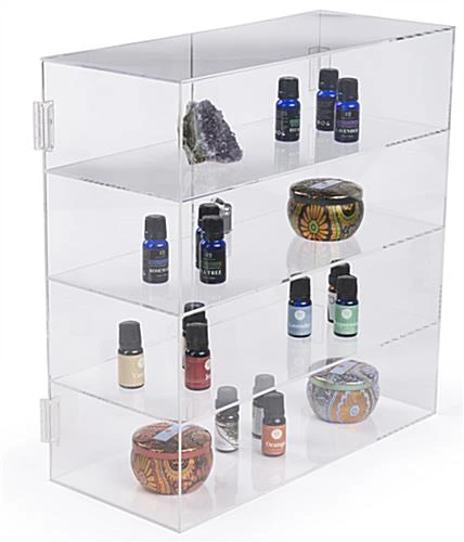 Acrylic Countertop Display Case W/ 3 Shelves & Locking Door 3 Acrylic Countertop Display Case W/ 3 Shelves & Locking Door