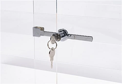 Acrylic Countertop Display Case W/ 3 Shelves & Sliding, Locking Doors 5 Acrylic Countertop Display Case W/ 3 Shelves & Sliding, Locking Doors - Image 3