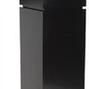 16" Pedestal Display Case W/ Cabinet Base, Locking Drawer, LED Spotlights - Black -LuxeDisplay Shop jscmscbksg.rw preview