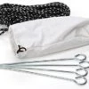 Tent Stakes, Set Of Four, Eye Hook, Steel - Silver -LuxeDisplay Shop kstk.rw preview