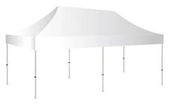 10 X 20 Outdoor And Indoor Canopy Tent, Pop Up, Aluminum - White