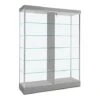 60" Glass Display Case W/ Top Lights, Wheels, Locking Sliding Door - Silver 2 60" Glass Display Case W/ Top Lights, Wheels, Locking Sliding Door - Silver -LuxeDisplay Shop l719slv.rw preview