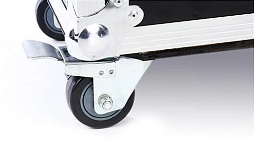 TV Case With Foam Interior For (2) Monitors 40” To 60”, Locking Wheels - Black 7 TV Case With Foam Interior For (2) Monitors 40” To 60”, Locking Wheels - Black - Image 5