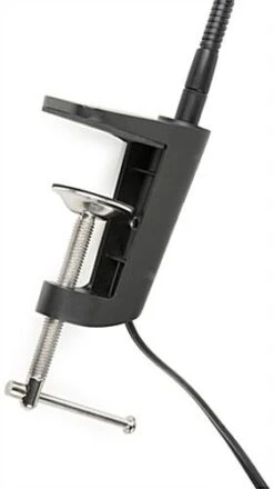 5 Watt LED Spotlight For Trade Show Use, Curved Stainless Steel Arm - Black -LuxeDisplay Shop led5w01bk.ra2 preview