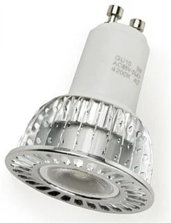 5 Watt LED Spotlight For Trade Show Use, Curved Stainless Steel Arm - Black -LuxeDisplay Shop led5w01bk.ra3 preview