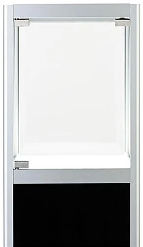 15" Pedestal Display Case W/ Interior LED Lights, Rechargeable, EZ Transport - Silver 8 15" Pedestal Display Case W/ Interior LED Lights, Rechargeable, EZ Transport - Silver - Image 6
