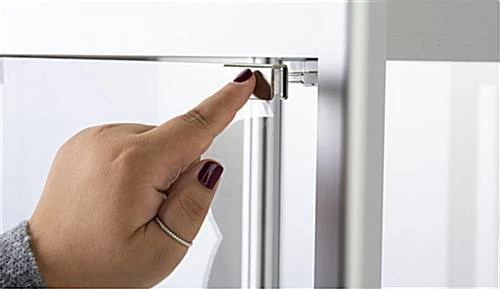 15" Pedestal Display Case W/ Interior LED Lights, Rechargeable, EZ Transport - Silver 9 15" Pedestal Display Case W/ Interior LED Lights, Rechargeable, EZ Transport - Silver - Image 7