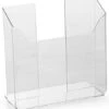 Acrylic Magazine Holder For Tabletop, 8.5"w - Clear
