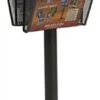 QueuePole Round 39" Stanchion Posts W/ 2 Pockets, Rope Not Included - Black -LuxeDisplay Shop lsc3ms1dbk.rw preview