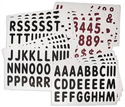 48 X 36 White Swinger Board, 2-Sided W/ 4 Wheels, Includes 421-Piece Letter Set -LuxeDisplay Shop ltrkitrs5.rw preview