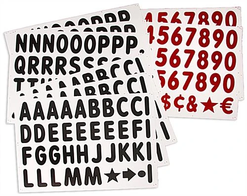 24 X 36 White Swinger Board, 2-Sided W/ 4 Wheels, Includes 314-Piece 4" Letter Set 9 24 X 36 White Swinger Board, 2-Sided W/ 4 Wheels, Includes 314-Piece 4" Letter Set - Image 7