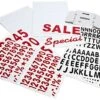 Replacement Letters, 320 Characters, 2 Headers, (2) 24 X 36 Sign Blanks - White -LuxeDisplay Shop ltrkitwh24.rw preview