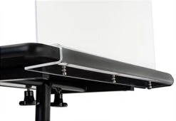 Sneeze Shield For Flat Surfaces Up To 0.75” Thick, Acrylic, Screw-On - Clear -LuxeDisplay Shop lw28sh.ra3 preview