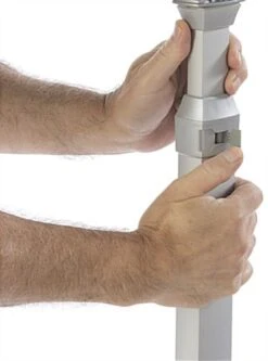 Literature Floor Stand Fits 8.5 X 11 Magazines, Single Pocket W/ Sign Holder - Silver -LuxeDisplay Shop m2xlshslv.ra5 preview